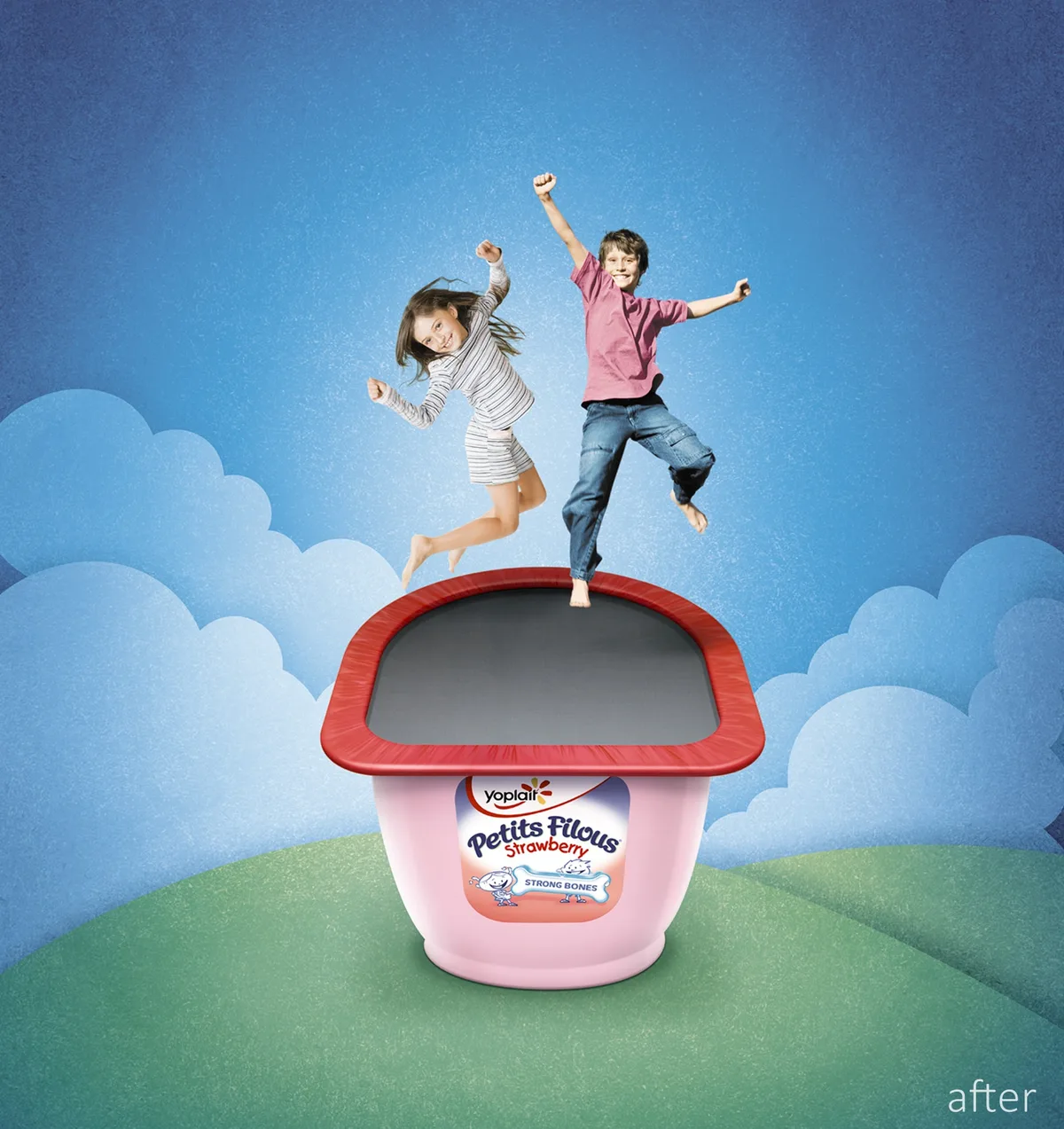 Yoplait commercial retouching by Ahmed Kunhamed, image 2 of 3