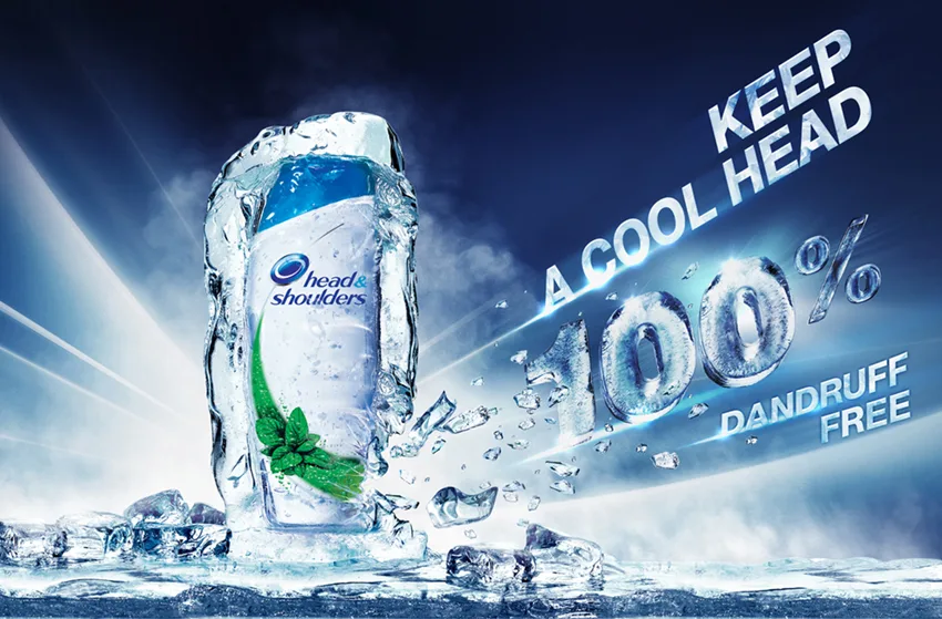Head & Shoulders commercial retouching by Ahmed Kunhamed, image 3 of 6